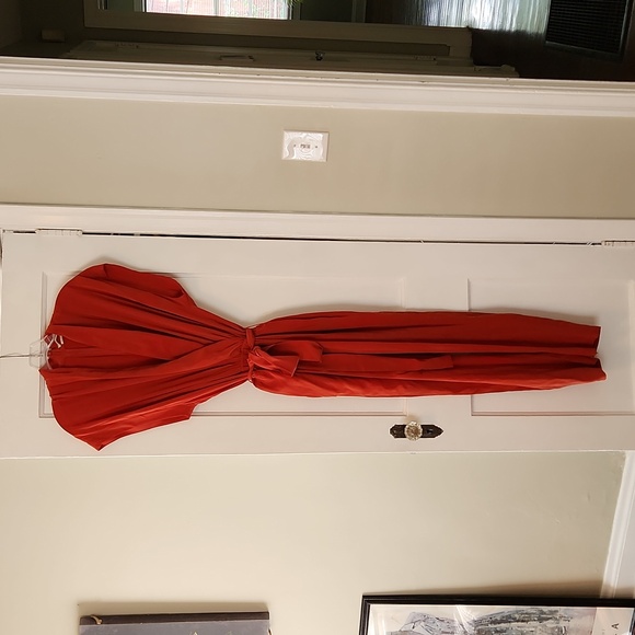 Short sleeve drap front L'Agence Silk Jumpsuit - Picture 2 of 5